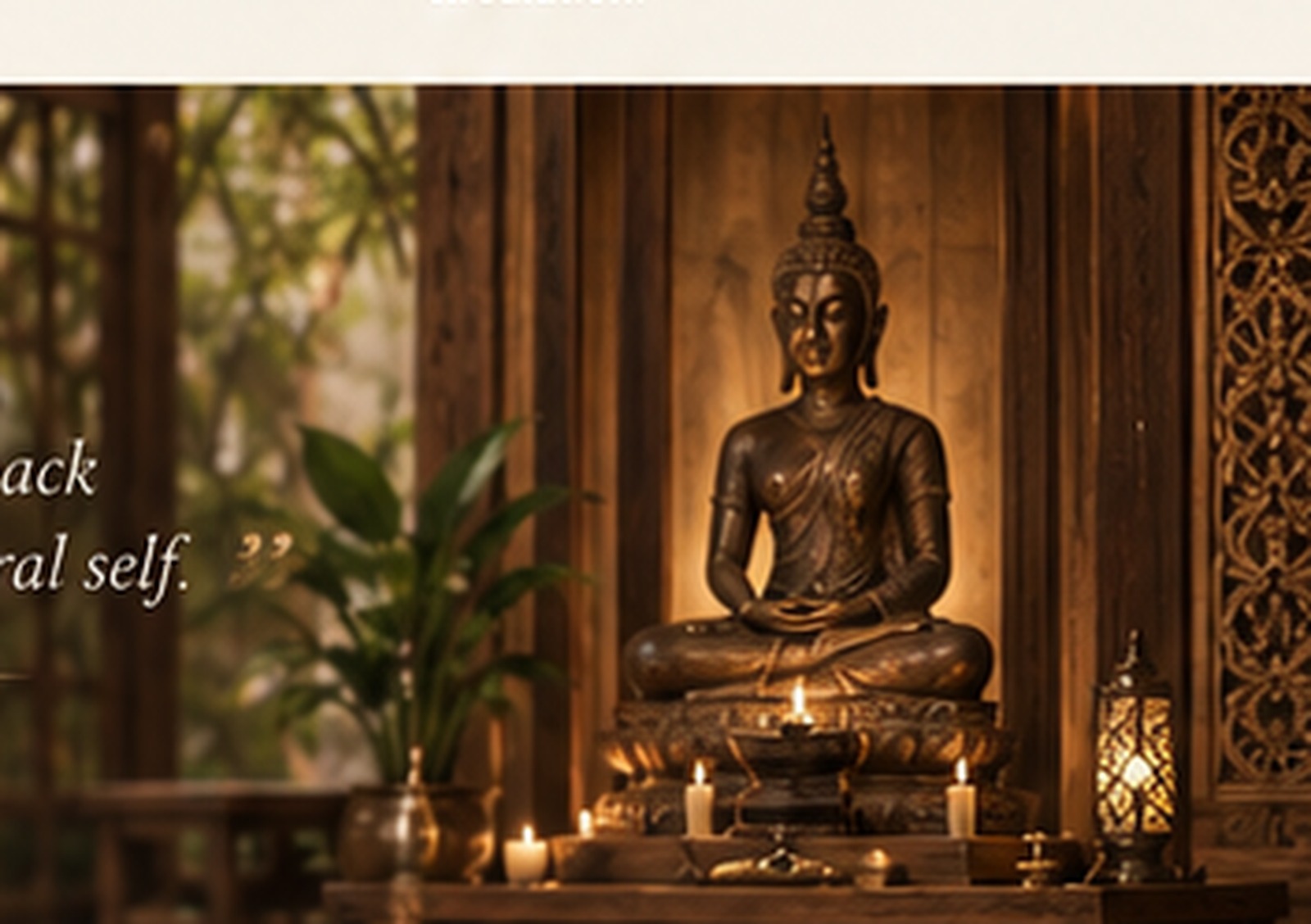 Warm Thai sanctuary interior